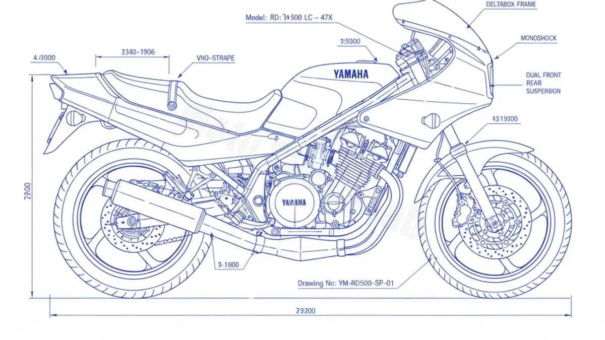 Yamaha RD 500 LC - 47X Maintenance: Recommended Oil & Tires specs