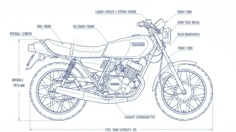 Yamaha RD 80 LC2 – 30W Tire Pressure, Oil Type & Fluid Specs