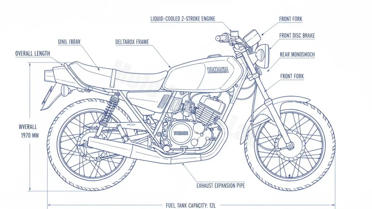 Yamaha RD 80 LC2 - 30W Tire Pressure, Oil Type & Fluid Specs
