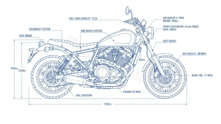 Yamaha SCR 950 (EURO 4) – VN07 (2017 – 2020) Factory Oil & Tire Pressure Data