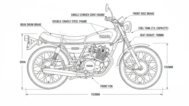 Yamaha SR 250 SE – 3Y8 Specs: Oil Capacity & Tire Pressure