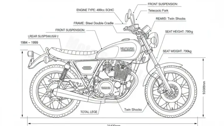 Yamaha SR 500 – 48T Workshop Data: Fluids, Plugs & Tires