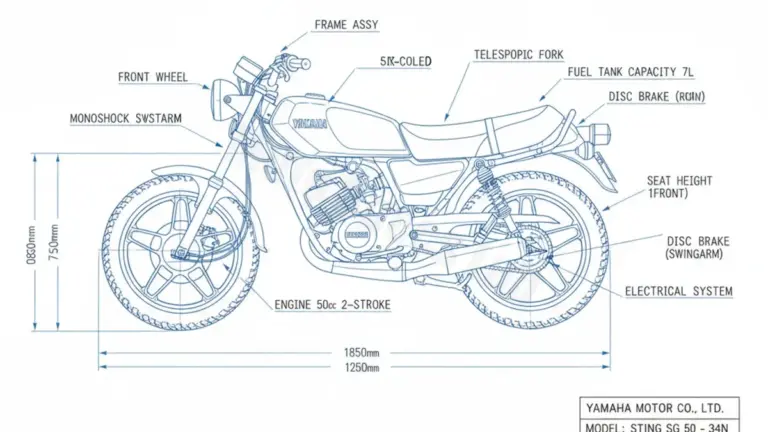 Yamaha STING SG 50 – 34N Maintenance: Recommended Oil & Tires
