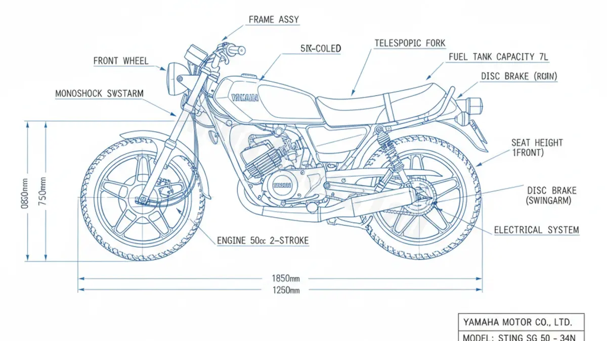 Yamaha STING SG 50 - 34N Maintenance: Recommended Oil & Tires