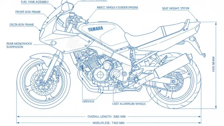 Yamaha SZR 660 – 4SU Service Data: Oil, Battery & Specs
