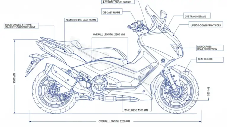 Yamaha T-MAX 560 TECH MAX XP 560 (EURO 5) – SJ18 (2020 – Present) Factory Oil & Tire Pressure Data