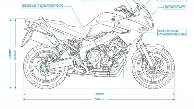 Yamaha TDM 900 A – RN18 (2007 – 2012) Factory Oil & Tire Pressure Data