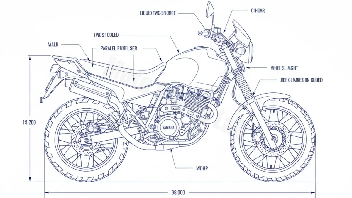 Oil & Tires: Yamaha TDR 240 - 3CL Technical Specifications specs