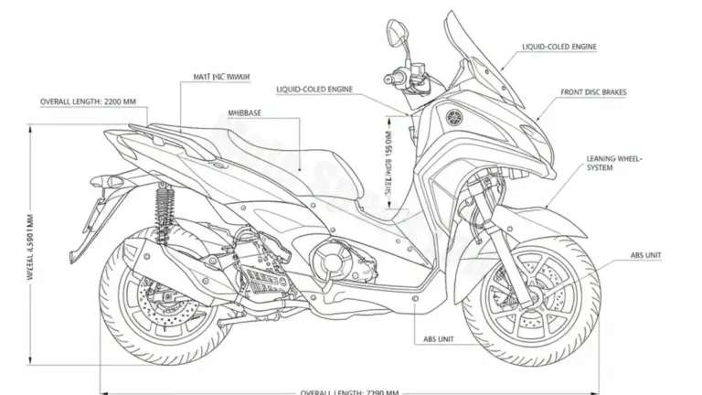 Yamaha Tricity 300 (MWD300) – SH161/201 (2020 – Present) Data: Oil Capacity & Rim Specs