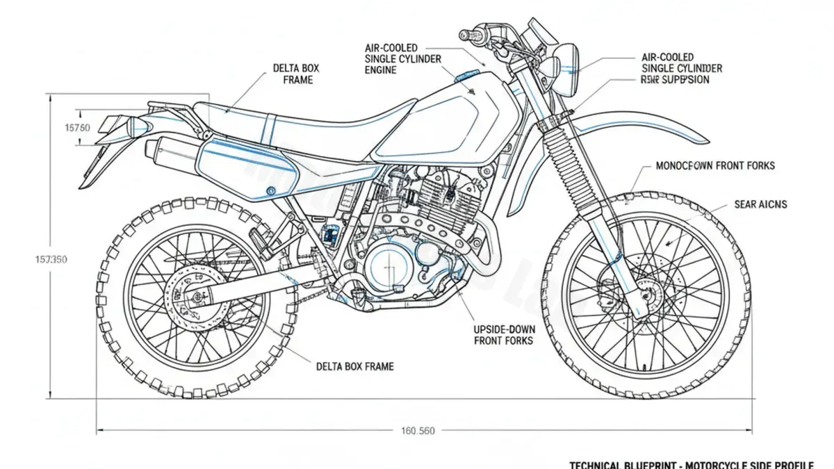 Oil & Tires: Yamaha TT 600 - 4LW Technical Specifications