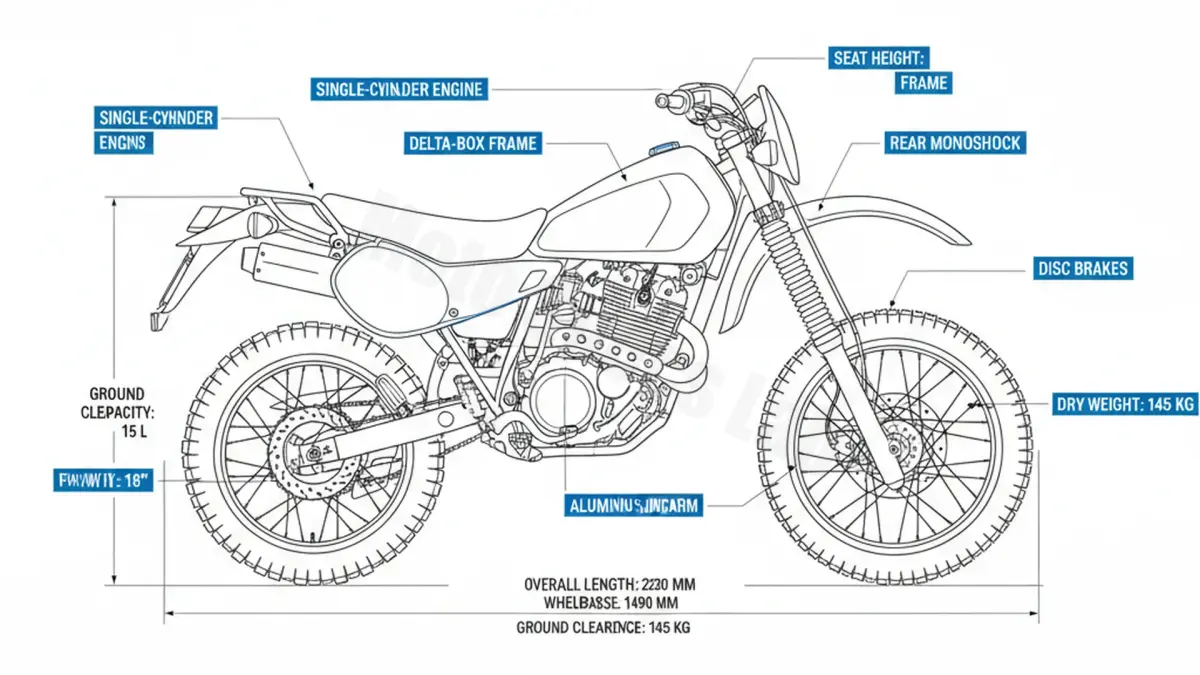 Yamaha TT 600 E (BELGARDA) - 4LW/TT600E (1994 – 1998) Data: Oil Capacity & Rim Specs specs