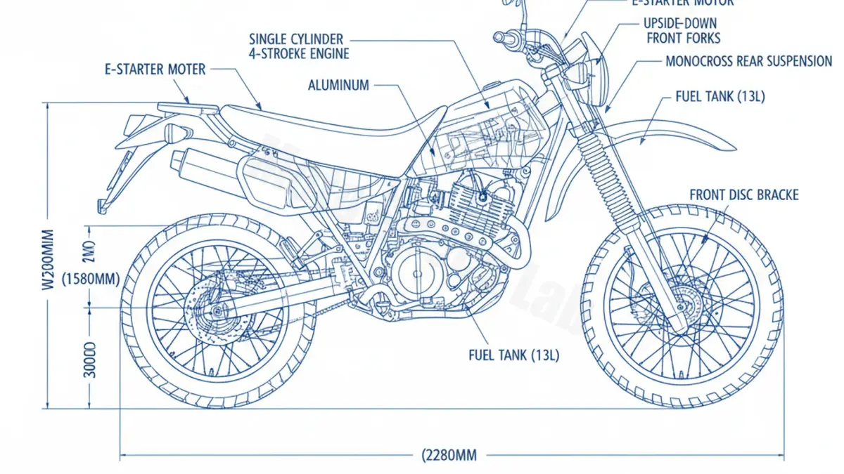 Yamaha TT 600 RE (MIT E-STARTER) - DJ012/04 Workshop Data: Fluids, Plugs & Tires