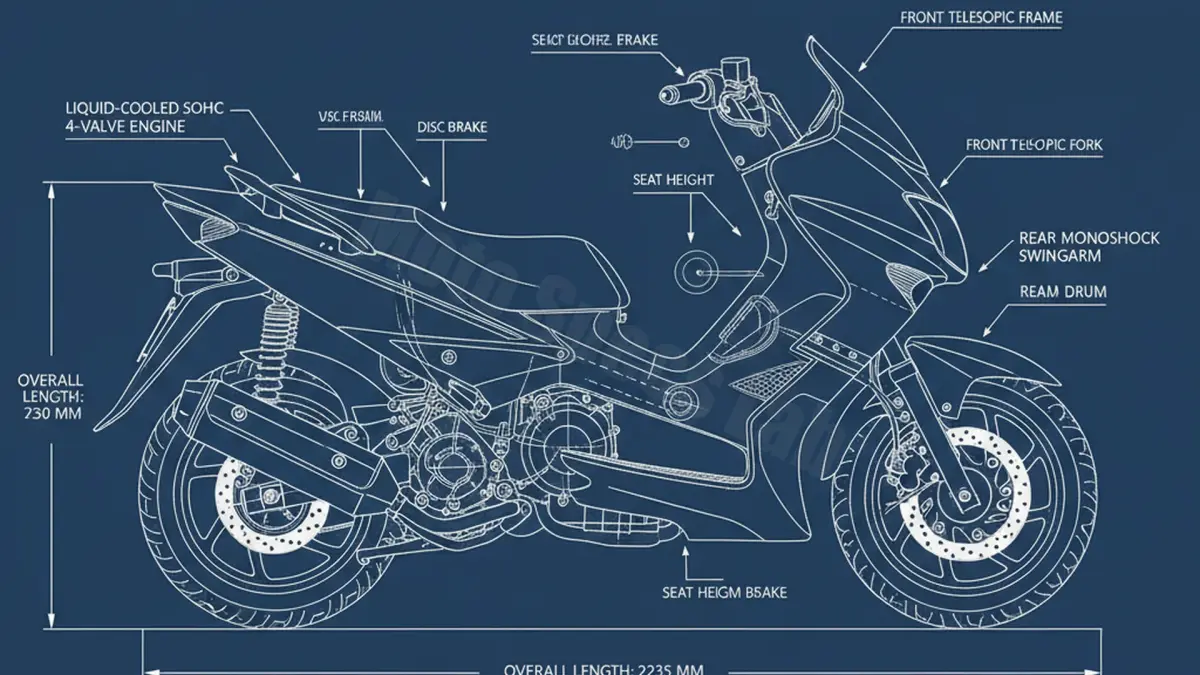 Yamaha VERSITY 300 - VP300 Specs: Engine Oil, Gap & Tire PSI specs