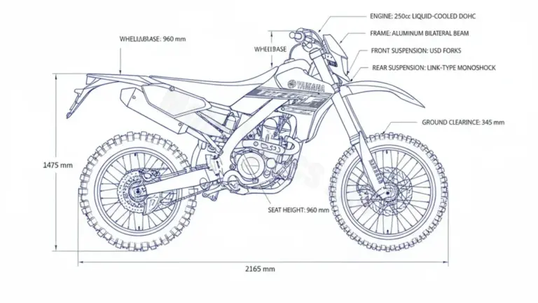 Yamaha WR 250 F – CG30W/5UMV (2007–2014) Factory Oil & Tire Pressure Data