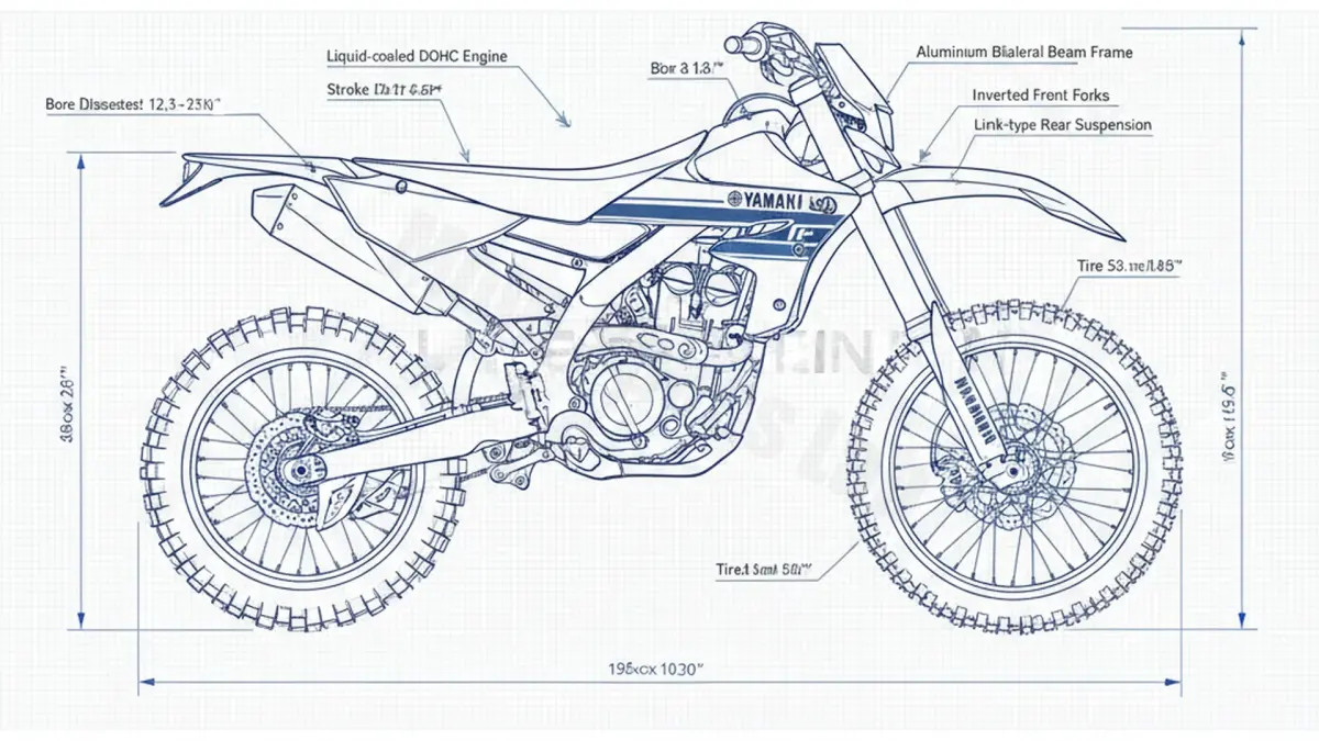 Yamaha WR 250 F - CG36W/2GBM Workshop Data: Fluids, Plugs & Tires specs