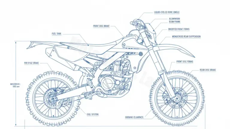 Yamaha WR 250 F – CG42W/BAKJ (2015 – 2018) Data: Oil Capacity & Rim Specs