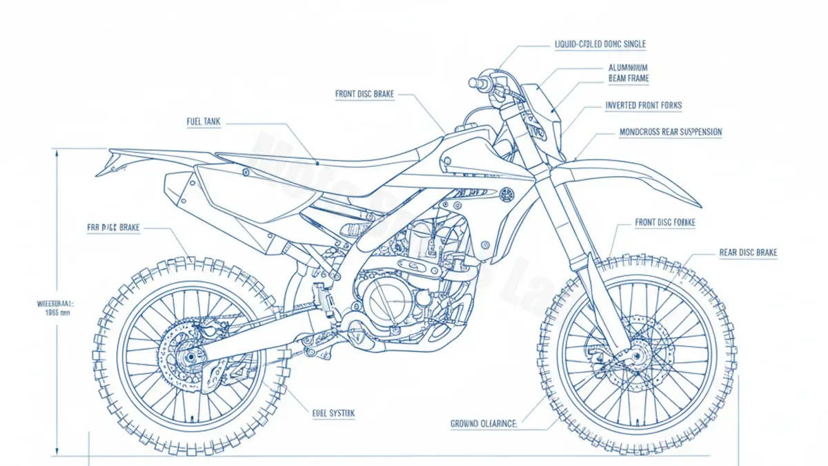 Yamaha WR 250 F - CG42W/BAKJ (2015 – 2018) Data: Oil Capacity & Rim Specs specs