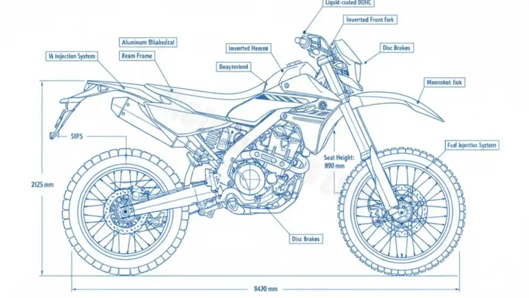 Yamaha WR 250 R – DG201/32DH/13 Service Guide: Oil Level & Tire Specs