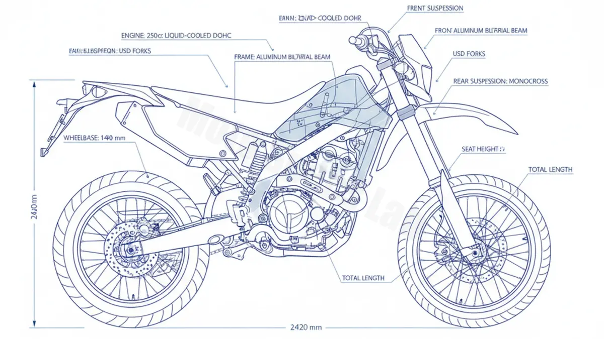 Yamaha WR 250 X - DG202 Specs: Oil Capacity & Tire Pressure specs
