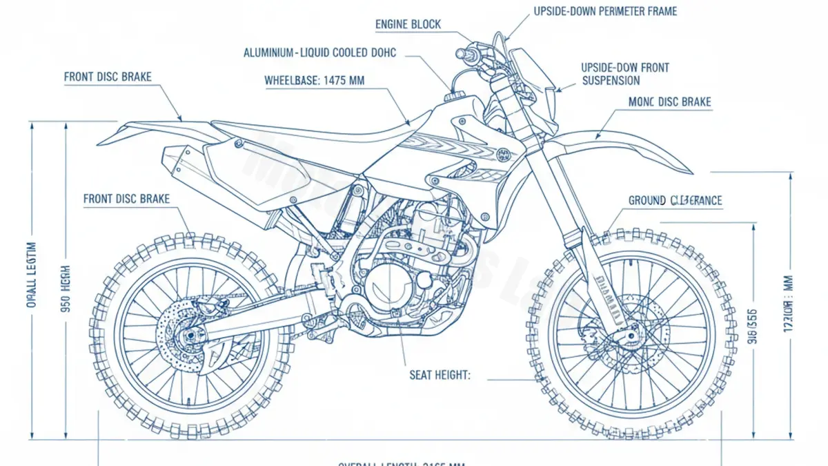 Yamaha WR 450 F - CJ13W/5TJL (2005-2006) Factory Oil & Tire Pressure Data specs