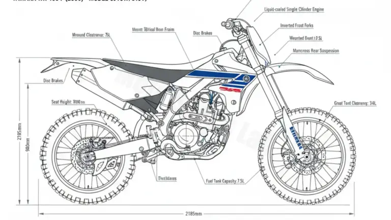 Yamaha WR 450 F – CJ13W/5TJV Workshop Data: Fluids, Plugs & Tires