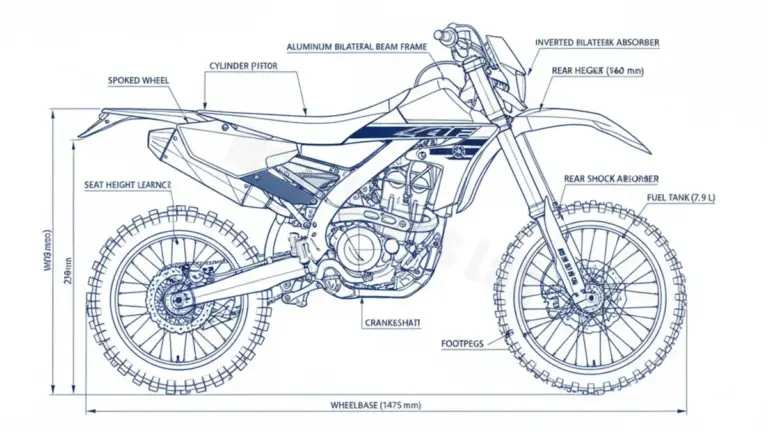 Yamaha WR 450 F – CJ35W/BNK4 Service Data: Oil, Battery & Specs