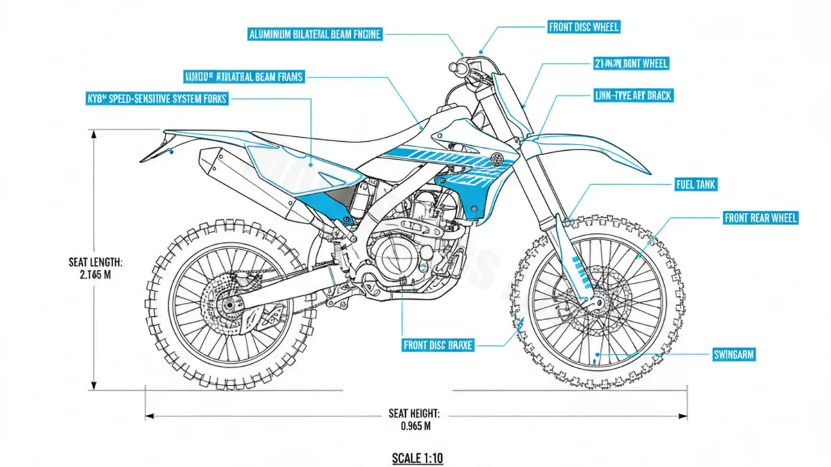 Yamaha WR 450 F - DJ031/1DX1 Specs: Oil Capacity & Tire Pressure