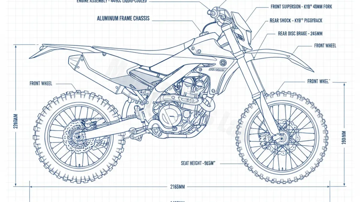 Yamaha WR 450 F - RE451W/2GC8 Workshop Data: Fluids, Plugs & Tires