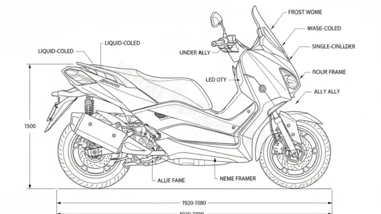 Yamaha X-MAX 300 Tech MAX+ – CZD300-DA/25 Maintenance: Recommended Oil & Tires