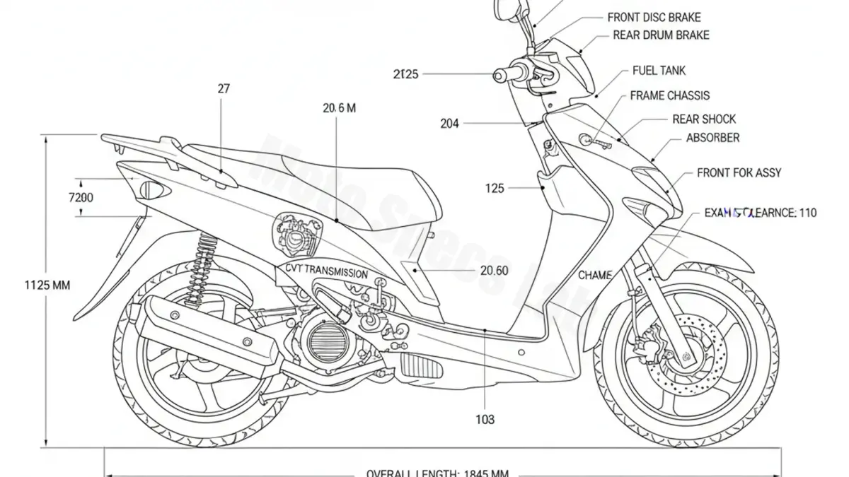 Yamaha XC 125 F CYGNUS - SE03 Service Data: Oil, Battery & Specs specs