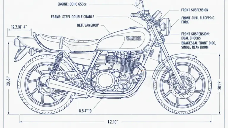 Yamaha XJ 650 – 4K0/83 (1980–1984) Factory Oil & Tire Pressure Data