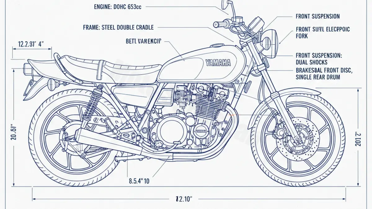 Yamaha XJ 650 - 4K0/83 (1980–1984) Factory Oil & Tire Pressure Data