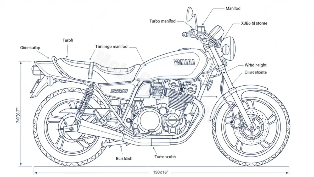 Yamaha XJ 650 TURBO - 11T (1982 – 1984) Factory Oil & Tire Pressure Data specs