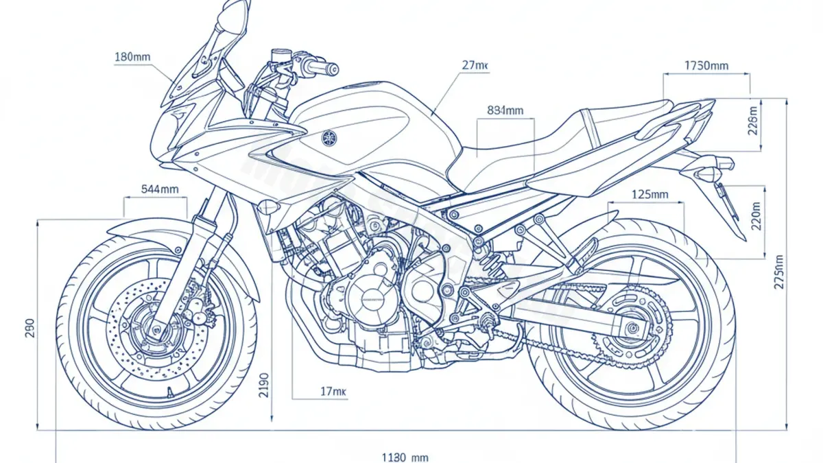 Oil & Tires: Yamaha XJ6 DIVERSION F (ABS SERIENMÄSSIG) - RJ199/RJ22 Technical Specifications specs