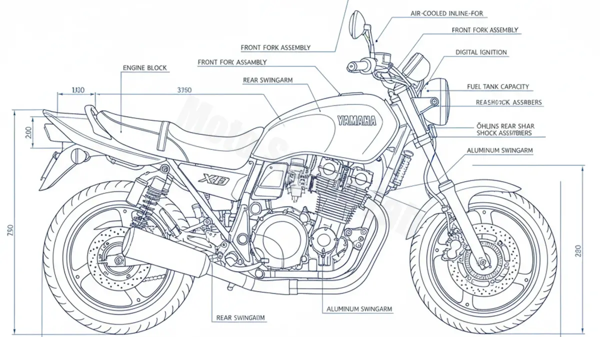 Yamaha XJR 1300/SP - RP02 Tire Pressure, Oil Type & Fluid Specs specs