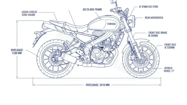Yamaha XSR 125 Legacy – XSR125LEG/25 Specs: Oil Capacity & Tire Pressure