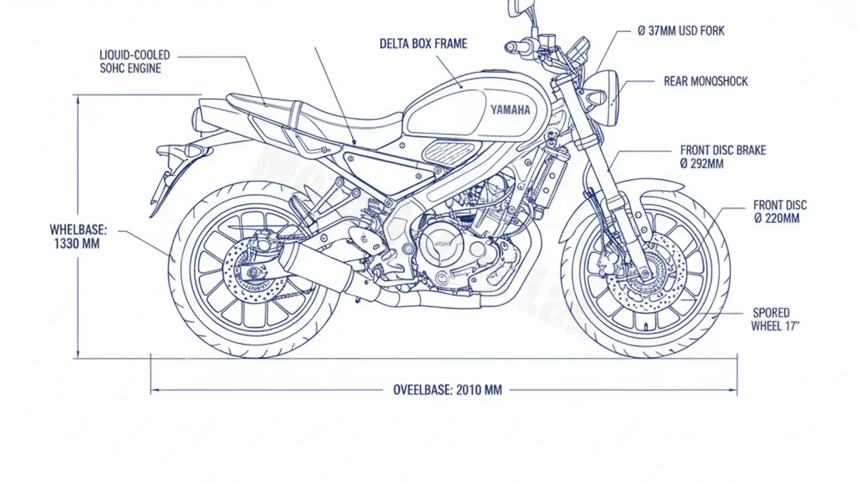 Yamaha XSR 125 Legacy - XSR125LEG/25 Specs: Oil Capacity & Tire Pressure