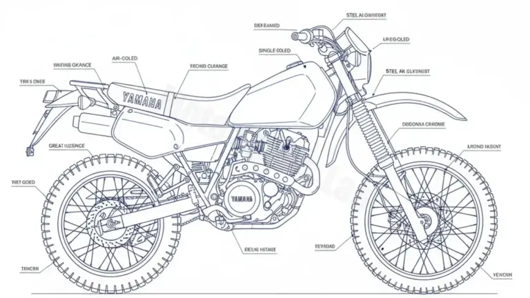 Oil & Tires: Yamaha XT 600 – 2KF Technical Specifications