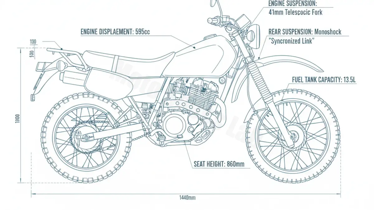 Yamaha XT 600 Z - 55W Specs: Engine Oil, Gap & Tire PSI