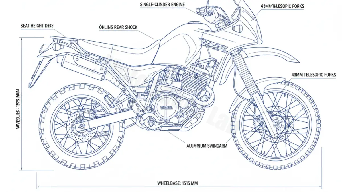 Yamaha XTZ 660 TÉNÉRÉ - 4MY Technical Review & Maintenance Guide specs