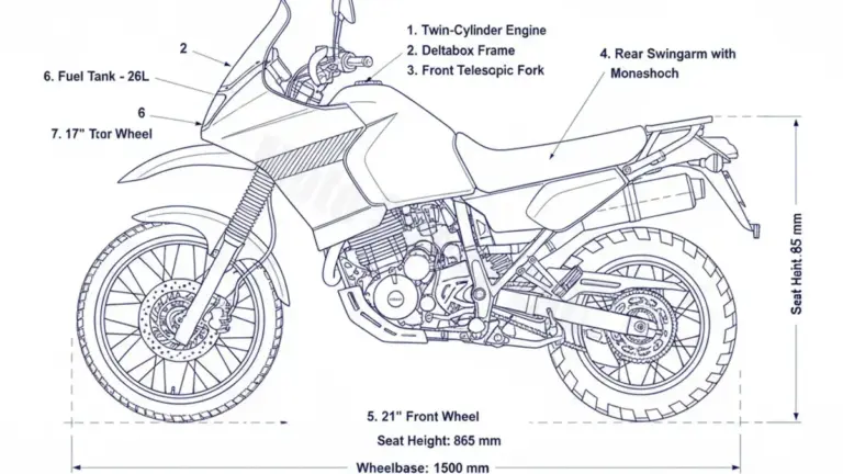 Oil & Tires: Yamaha XTZ 750 SUPER TÉNÉRÉ – 3LD Technical Specifications