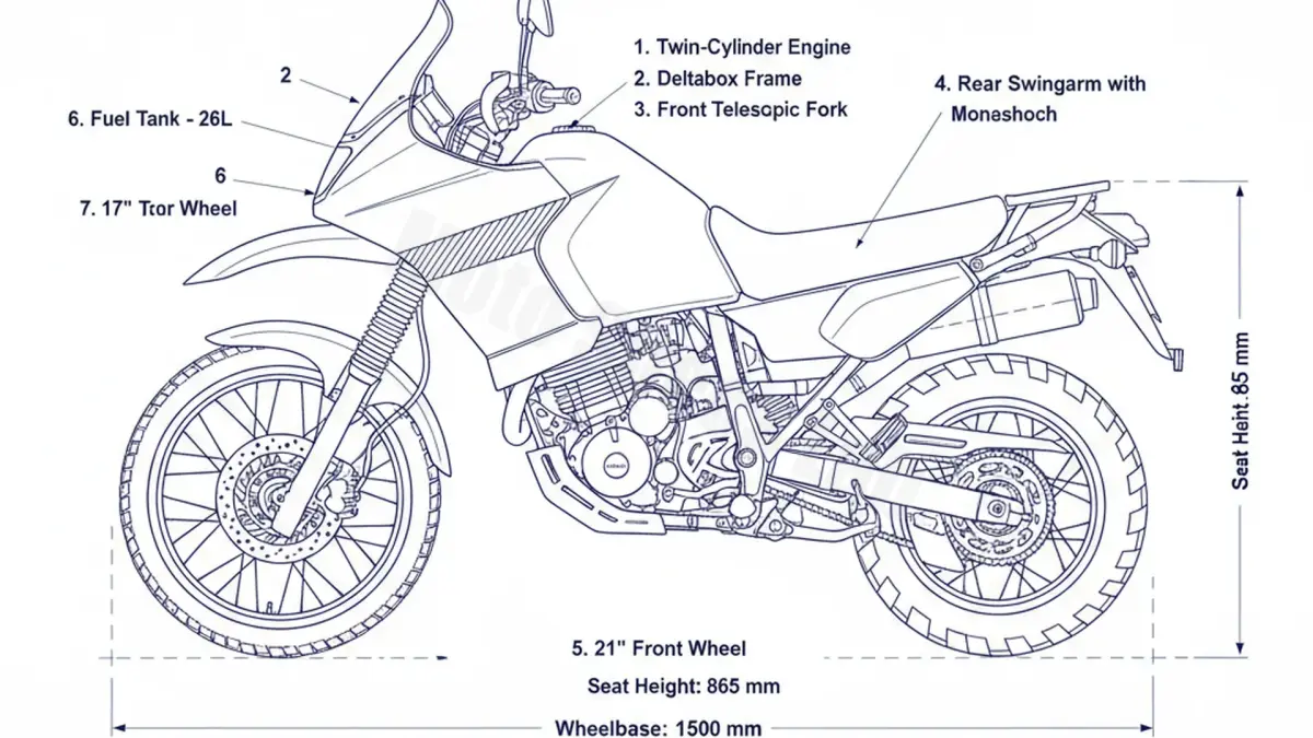 Oil & Tires: Yamaha XTZ 750 SUPER TÉNÉRÉ - 3LD Technical Specifications specs
