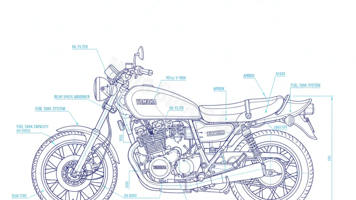 Yamaha XV 1000 - 19T Service Guide: Oil Level & Tire Specs