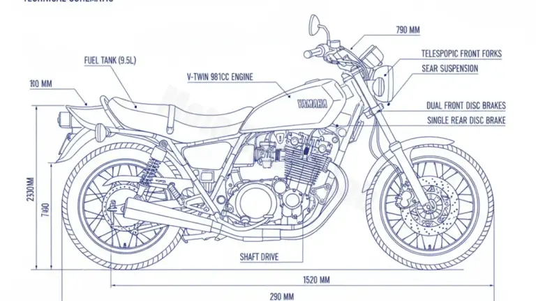 Yamaha XV 1000 SE (MIDNIGHT SPECIAL) – 23W Service Data: Oil, Battery & Specs