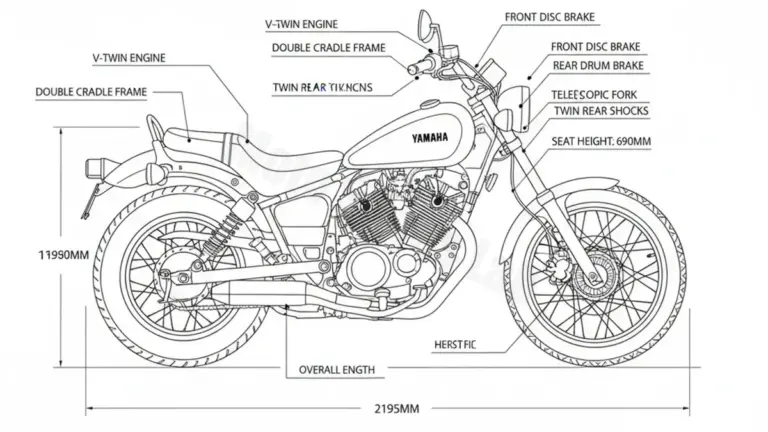 Yamaha XV 250/S VIRAGO (3LS) – 3LW Workshop Data: Fluids, Plugs & Tires