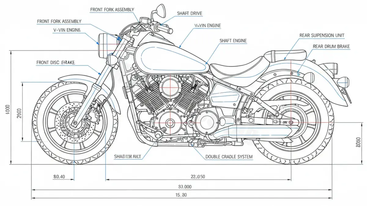 Yamaha XVS 1100 A DRAG STAR CLASSIC - VP16 Specs: Engine Oil, Gap & Tire PSI