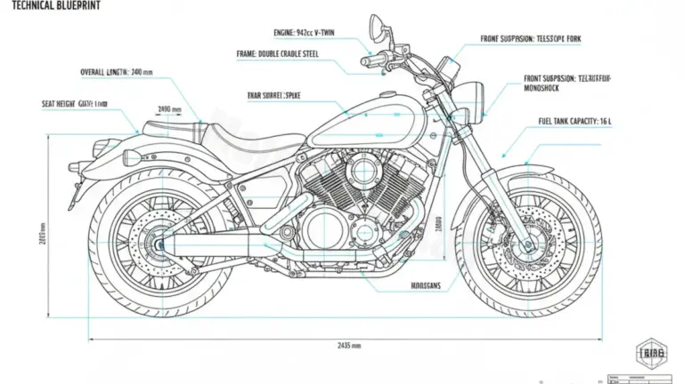 Yamaha XVS 950 A MIDNIGHT STAR – VN02 Workshop Data: Fluids, Plugs & Tires