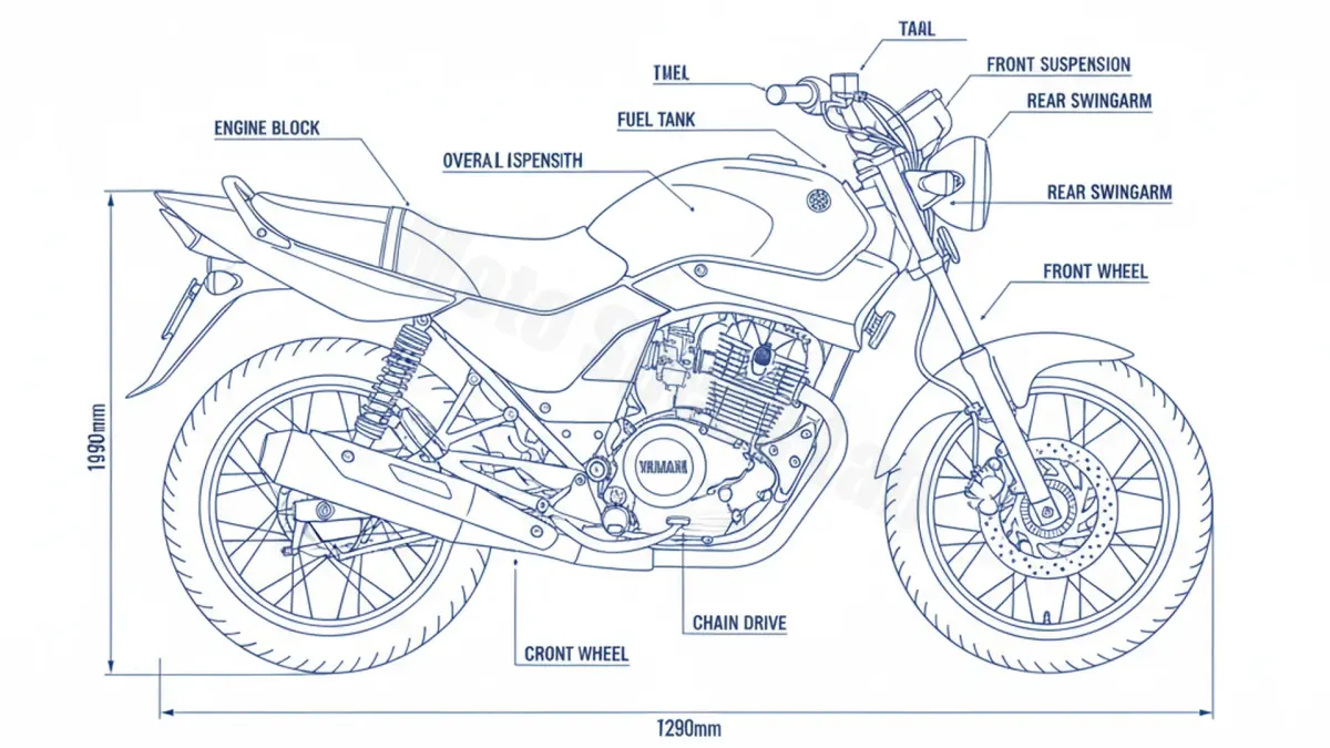 Yamaha YBR 125 - RE05/RE06 Tire Pressure, Oil Type & Fluid Specs specs