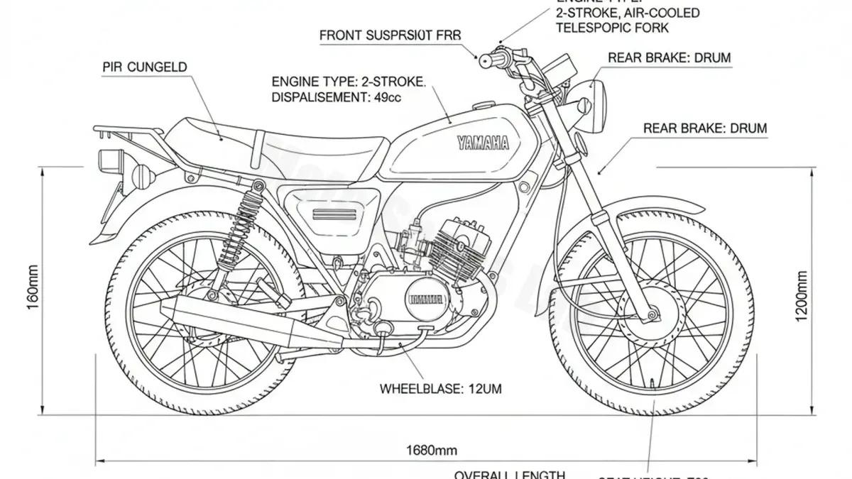 Review: Yamaha YE 50 BREEZE - 4RC (1993 – 1996) Specs & Features specs
