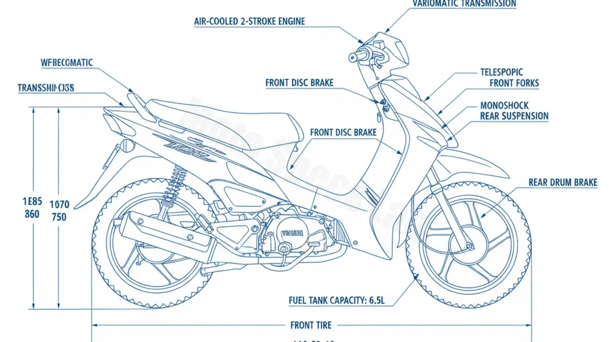 Yamaha YE 50 ZEST - 4FW Full Specifications & Ownership Data